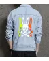 Bunny Rabbit Men's Relaxed Fit Jean Jacket - Gift Idea for Graduate - Contrast Stitching for Casual Meetups - Perfect for Congratulations