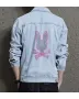 Bunny Men's Relaxed Fit Jean Jacket - Perfect Present for Dad - Front Pockets - for Casual Hangouts - Just Because Gift