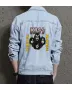Kiss Men's Street Style Denim Jacket for Fashion Lover - Casual Style with Urban Fashion - Gift Idea for Just Because Street Style Lovers