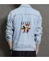 Mickey Men's Street Style Denim Jacket for Young Man - Vintage Style with Street Festivals - Gift Idea for Birthday Millennials