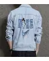 Men's Street Style Denim Jacket - Gift for Dad on Simple Style - Outdoor Activities Style for College Start - Millennials