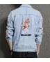 Men's Street Style Denim Jacket - Gift for Teenager on Minimalist Design - School Wear Style for Thank You Gift - Trend Followers