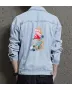 Retro Mario Denim Jacket for Men - Gift for Gamers - Retro Gaming Enthusiast