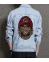 Retro Mario Denim Jacket for Men – Gift for Nintendo Fans – Christmas Gift