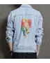 Retro Mario Denim Jacket for Men – Gift for Video Game Fans – Christmas Gift