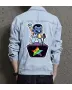 Retro Mario Denim Jacket for Men – Gift for Video Game Fans – Christmas Gift