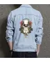 Skull Denim Jacket for Men - Gift for Skull Collectors - Halloween Costume