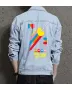 Supper Pacman Denim Jacket - Stylish Gift for Gamers - Retro Men's Outerwear - Father's Day Present