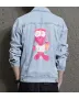 Teddy Bear Jean Jacket for Men – Gift for Streetwear Fans – Birthday Present