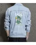 Teddy Bear Jean Jacket for Men – Gift for Streetwear Fans – Birthday Present
