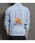 Teddy Bear Jean Jacket for Men – Gift for Streetwear Fans – Christmas Gift