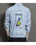 Teddy Bear Jean Jacket for Men – Gift for Streetwear Fans – Christmas Gift