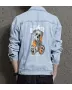 Teddy Bear Jean Jacket for Men – Gift for Streetwear Fans – Christmas Gift
