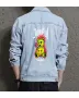 Teddy Bear Jean Jacket for Men – Gift for Streetwear Fans – Christmas Gift