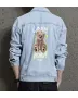 Teddy Bear Jean Jacket for Men – Gift for Streetwear Fans – Christmas Gift