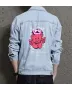Teddy Bear Jean Jacket for Men – Gift for Streetwear Fans – Birthday Present