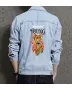 Teddy Bear Jean Jacket for Men – Gift for Streetwear Fans – Christmas Gift