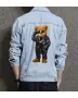 Teddy Black Jean Jacket for Men – Gift for Streetwear Fans – Birthday Present