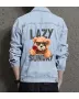 Teddy Lazy sunday Jean Jacket for Men – Gift for Streetwear Fans – Christmas Gift
