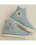 Whale Design Canvas Sneakers for Ocean Lovers, Beach Enthusiasts – Unique Style for Casual Outings, Summer Adventures