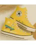 Yellow Embroidered Sneakers for Fashionistas, Trendsetters, and Street Style Lovers – Stand Out Style for Casual Outings, Everyday Wear