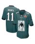 A.J. Brown 11 Philadelphia Eagles ‘A.J. and the Touchdown Titans’ Game Men Jersey – Midnight Green