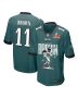 A.J. Brown 11 Philadelphia Eagles ‘A.J.’s TD Tango’ Game Men Jersey – Midnight Green