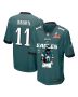 A.J. Brown 11 Philadelphia Eagles ‘Brown’s Pigskin Prowess’ Game Men Jersey – Midnight Green