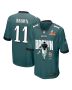 A.J. Brown 11 Philadelphia Eagles ‘Brown’s Yard Warriors’ Game Men Jersey – Midnight Green