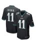 A.J. Brown 11 Philadelphia Eagles Men Game Jersey – Black