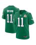 A.J. Brown 11 Philadelphia Eagles Super Bowl LIX 2nd Alternate Game Jersey – Kelly Green