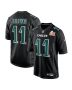 A.J. Brown 11 Philadelphia Eagles Super Bowl LIX Fashion Game Player Jersey – Carbon Black