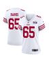 Aaron Banks 65 San Francisco 49ers Super Bowl LVIII Patch Game Women Jersey – White