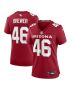 Aaron Brewer 46 Arizona Cardinals Women’s Game Jersey – Cardinal