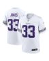 Aaron Jones 33 Minnesota Vikings Alternate Game Men Jersey – White