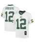 Aaron Rodgers 12 Green Bay Packers YOUTH Jersey – White