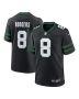 Aaron Rodgers 8 New York Jets Alternate Game Jersey – Men, Legacy Black