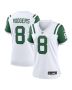 Aaron Rodgers 8 New York Jets Women’s Classic Alternate Game Jersey – White