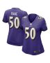 Adisa Isaac 50 Baltimore Ravens Women’s Game Jersey – Purple