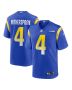 Ahkello Witherspoon 4 Los Angeles Rams Team Game Men Jersey – Royal