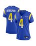 Ahkello Witherspoon 4 Los Angeles Rams Women’s Team Game Jersey – Royal