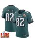 Ainias Smith #82 Philadelphia Eagles Super Bowl LIX Jersey – Men’s – Midnight Green