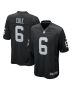 AJ Cole 6 Las Vegas Raiders Men Game Jersey – Black