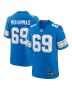 Al-Quadin Muhammad 69 Detroit Lions Team Game Men Jersey – Blue