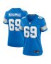 Al-Quadin Muhammad 69 Detroit Lions Women’s Team Game Jersey – Blue