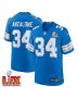 Alex Anzalone #34 Detroit Lions Super Bowl LIX Jersey – Men’s – Blue