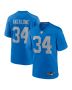 Alex Anzalone 34 Detroit Lions Alternate Game Men Jersey – Blue