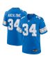 Alex Anzalone 34 Detroit Lions Game Men Jersey – Blue