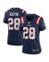 Alex Austin 28 New England Patriots Women’s Team Game Jersey – Navy