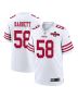 Alex Barrett 58 San Francisco 49ers NFC Champions Patch Game Men Jersey – White